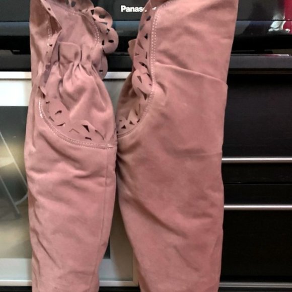 Botte vieux rose en haut des genoux. - Picture 2 of 5